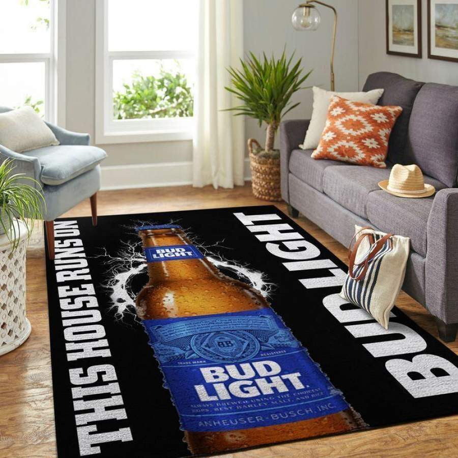 Bud Light Dieses Haus läuft auf Ofd 20030917 Teppich, Teppiche - Outdoor Teppich, Teppich Wohnzimmer, Küchenteppich, Kinderzimmer, Modern