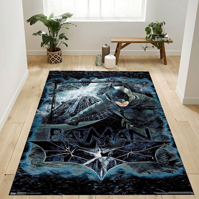 DC Comics Film The Dark Knight Rises Batman Teppich, Teppiche - Outdoor Teppich, Teppich Wohnzimmer, Küchenteppich, Kinderzimmer, Modern