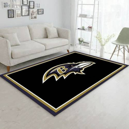 Baltimore Ravens NFL 3 Teppich, Teppiche - Outdoor Teppich, Teppich Wohnzimmer, Küchenteppich, Kinderzimmer, Modern