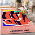 Cincinnati Bengals NFL-Bereich Schlafzimmer US-Geschenk-Dekor-Bereich Teppich, Teppiche - Outdoor Teppich, Teppich Wohnzimmer, Küchenteppich, Kinderzimmer, Modern