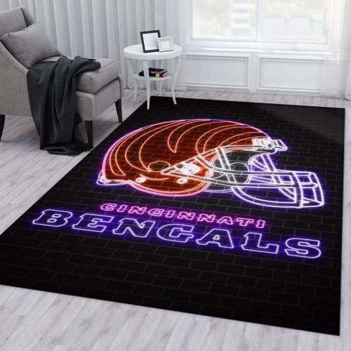 Cincinnati Bengals Banner NFL 2 Teppich, Teppiche - Outdoor Teppich, Teppich Wohnzimmer, Küchenteppich, Kinderzimmer, Modern
