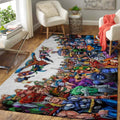 Avenger Endgame Captain America Iron Man 02 Teppich, Teppiche - Outdoor Teppich, Teppich Wohnzimmer, Küchenteppich, Kinderzimmer, Modern