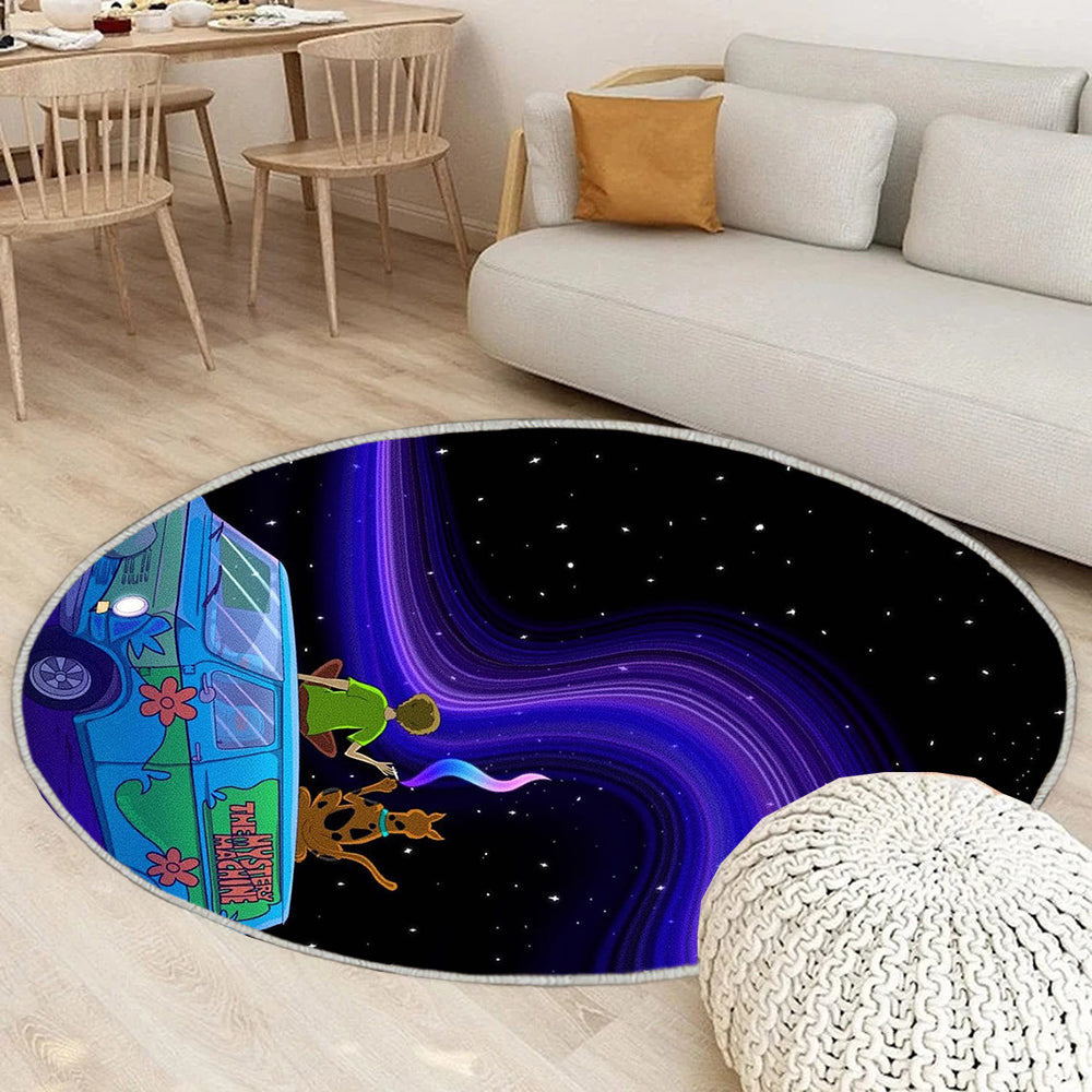 Scooby Doo Teppich Rund, Teppiche - Himmel Outdoor Teppich Rund, Nacht Teppich Wohnzimmer, Carpet, Rug