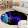Scooby Doo Teppich Rund, Teppiche - Himmel Outdoor Teppich Rund, Nacht Teppich Wohnzimmer, Carpet, Rug