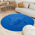 Tsg 1899 Hoffenheim Teppich Rund, Teppiche - Outdoor Teppich Rund, Blau Teppich Wohnzimmer, Carpet, Rug