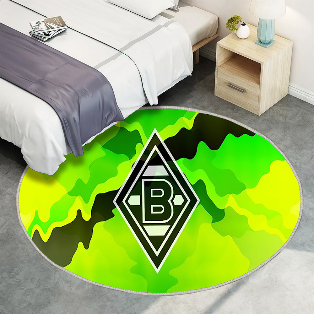Borussia Mönchengladbach Deutsch Teppich Rund, Teppiche - Outdoor Teppich Rund, Teppich Wohnzimmer, Carpet, Rug