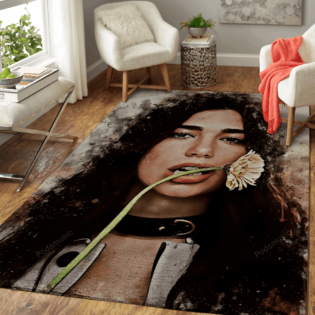 Dua Lipa Musikwelt für Fans Teppich, Teppiche - Outdoor Teppich, Teppich Wohnzimmer, Küchenteppich, Kinderzimmer, Modern