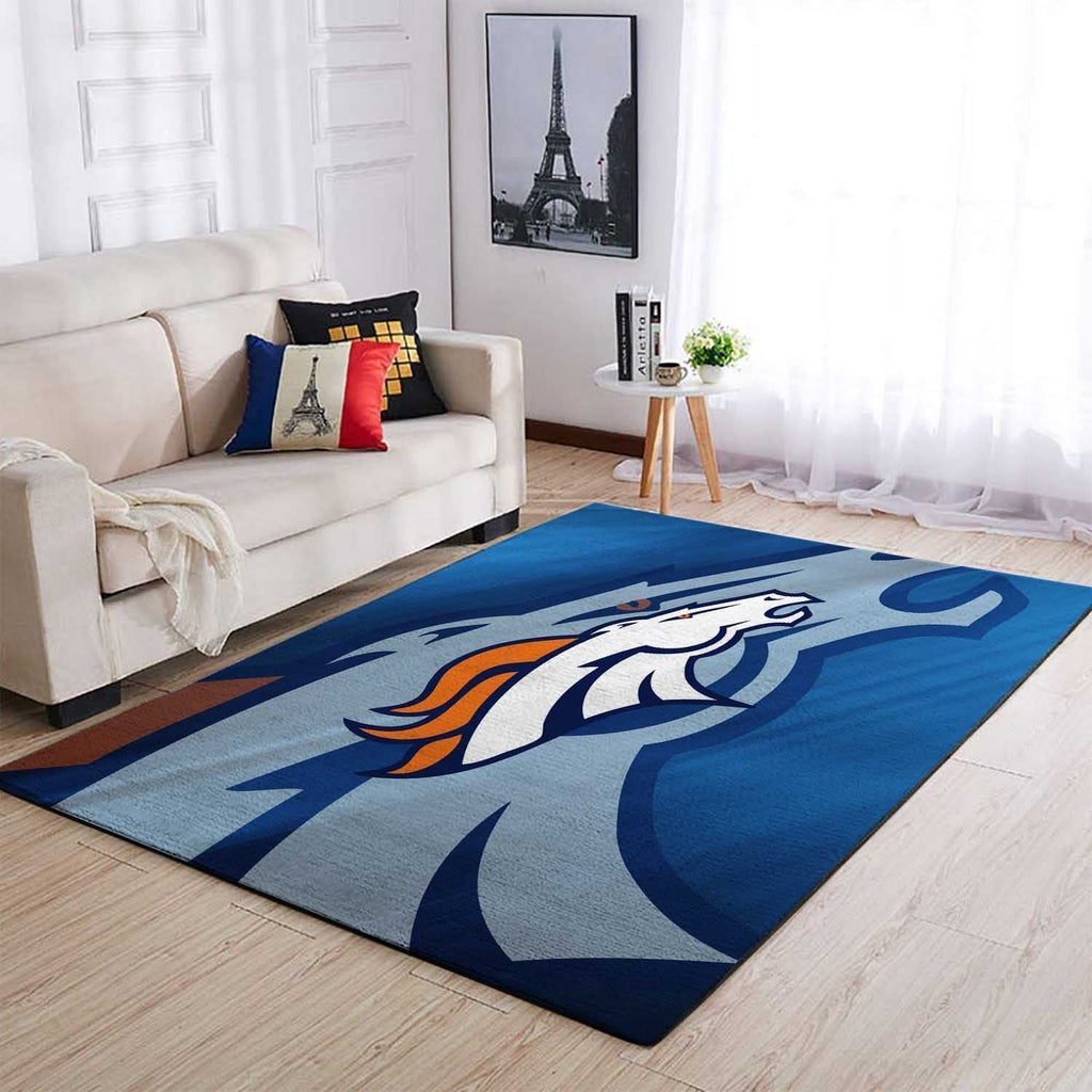 Denver Broncos Bereich Sdb101201 Teppich, Teppiche - Outdoor Teppich, Teppich Wohnzimmer, Küchenteppich, Kinderzimmer, Modern