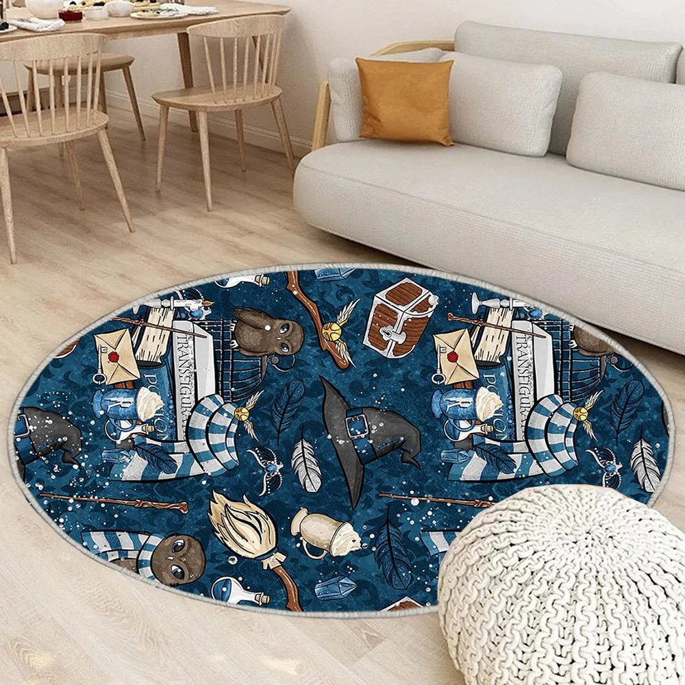 Harry Potter01 Teppich Rund, Teppiche - Outdoor Teppich Rund, Teppich Wohnzimmer, Carpet, Rug