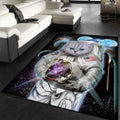 Astronaut Cat Explore Moon Ii Teppich, Teppiche - Outdoor Teppich, Teppich Wohnzimmer, Küchenteppich, Kinderzimmer, Modern