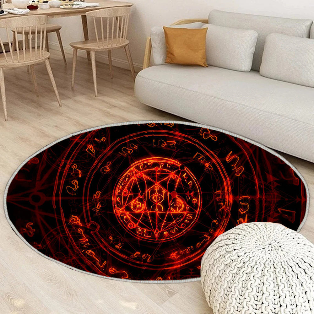 Doom Laden Teppich Rund, Teppiche - Outdoor Teppich Rund, Teppich Wohnzimmer, Carpet, Rug
