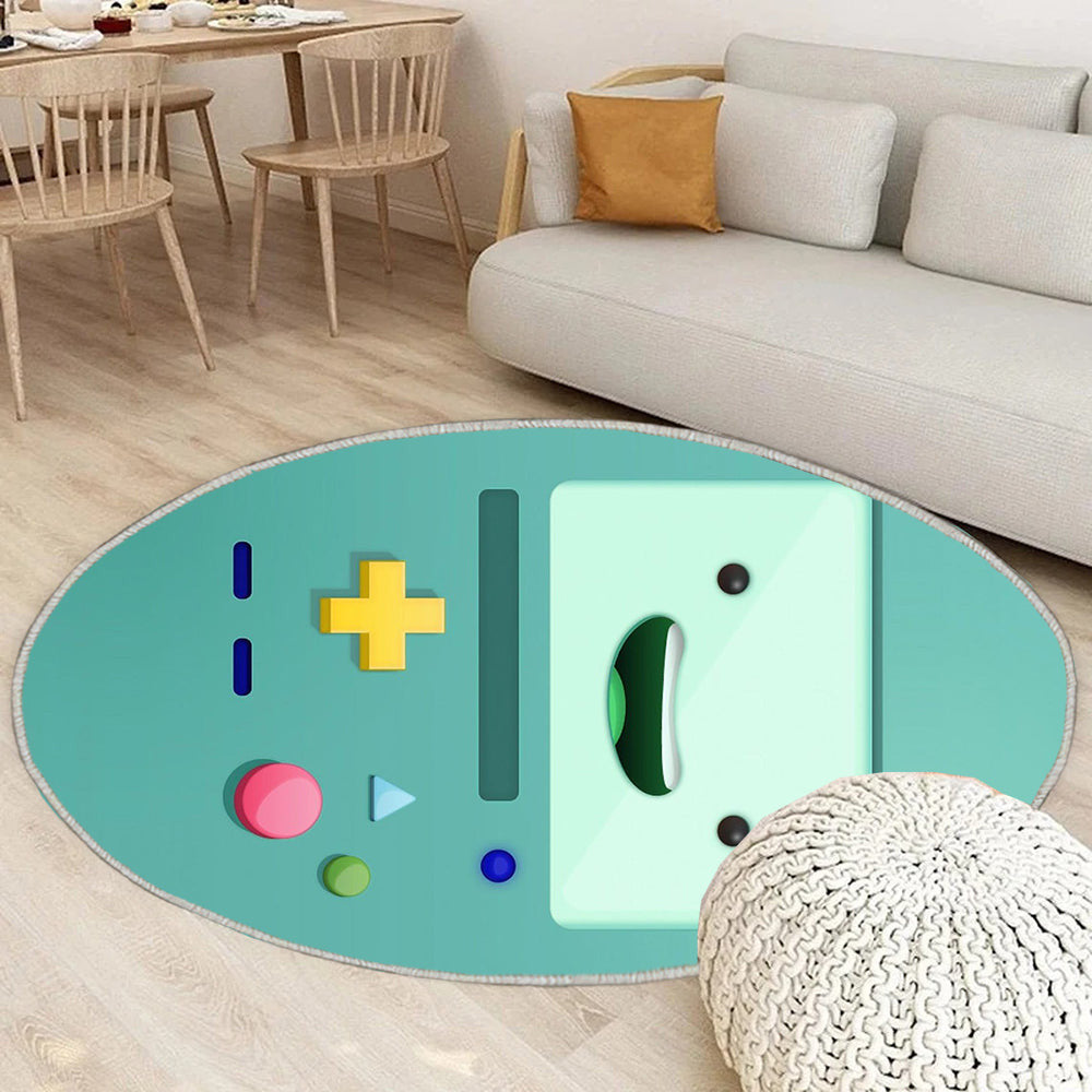 BMO Bildschirm Teppich Rund, Teppiche - Abenteuer Outdoor Teppich Rund, Abenteuer Zeit Teppich Wohnzimmer, Carpet, Rug