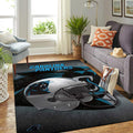 Carolina Panthers Nfl Area Team Helm Sport Teppich, Teppiche - Outdoor Teppich, Teppich Wohnzimmer, Küchenteppich, Kinderzimmer, Modern