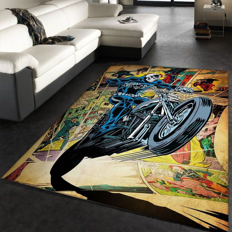 Ghost Rider Heldenfilm Teppich, Teppiche - Outdoor Teppich, Teppich Wohnzimmer, Küchenteppich, Kinderzimmer, Modern