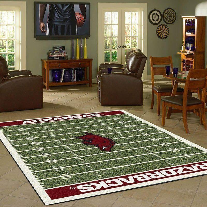 Arkansas Razorbacks Field Area Football Team Logo001 Teppich, Teppiche - Outdoor Teppich, Teppich Wohnzimmer, Küchenteppich, Kinderzimmer, Modern