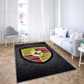 Porsche Logo Teppich, Teppiche - Auto Logo Outdoor Teppich, Teppich Wohnzimmer, Küchenteppich, Kinderzimmer, Modern