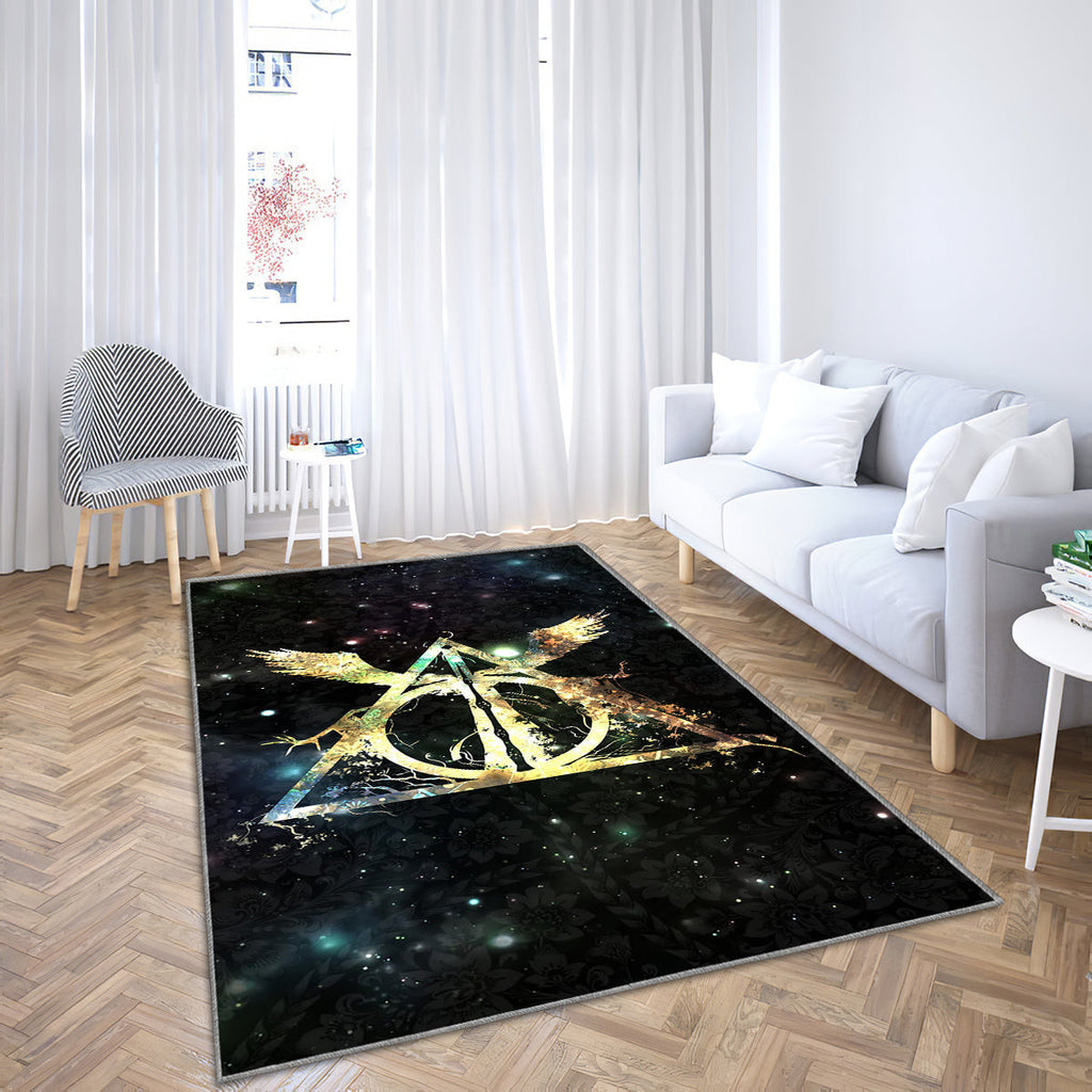 Harry Potter Logos Teppich, Teppiche - Harry Potter Outdoor Teppich, Hogwarts Teppich Wohnzimmer, Küchenteppich, Kinderzimmer, Modern