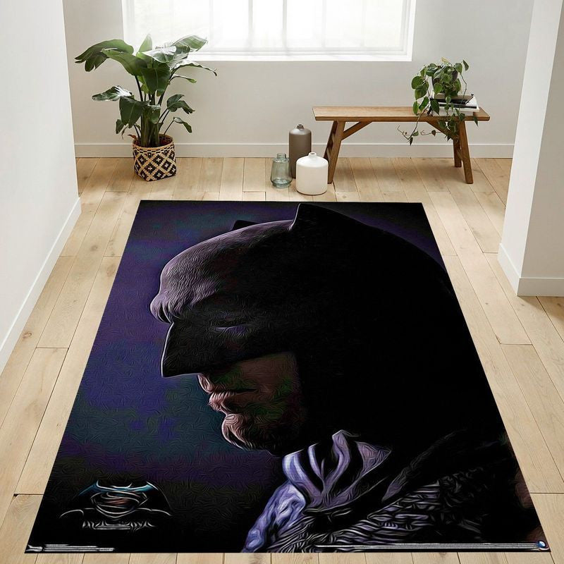 DC Comics Film Batman V Superman Cowl Teppich, Teppiche - Outdoor Teppich, Teppich Wohnzimmer, Küchenteppich, Kinderzimmer, Modern