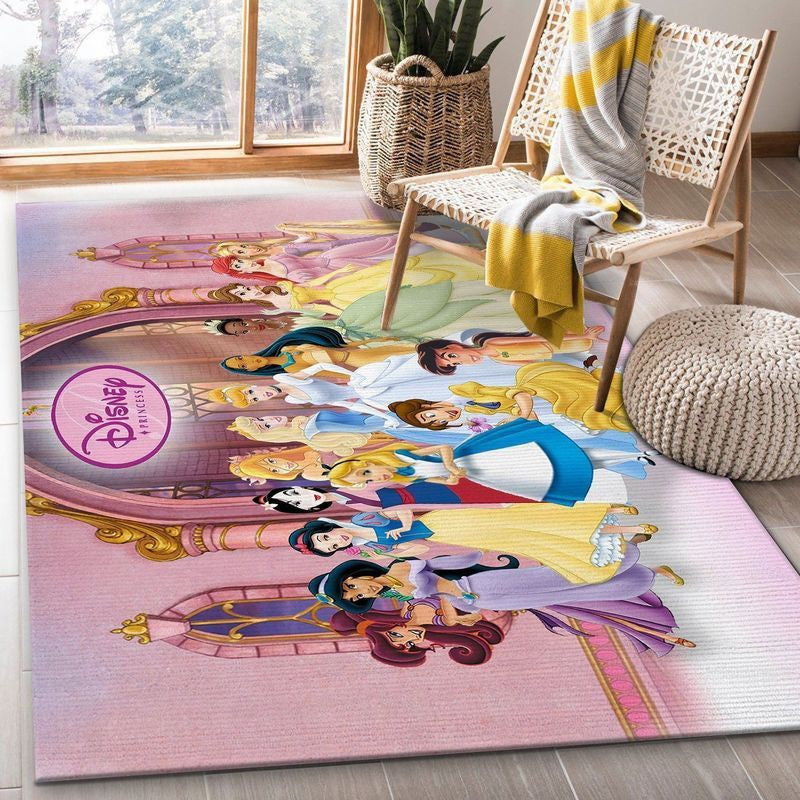 Disney Prinzessinnenfamilie 2 002 Teppich, Teppiche - Outdoor Teppich, Teppich Wohnzimmer, Küchenteppich, Kinderzimmer, Modern