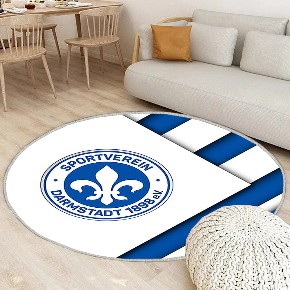 Sv Darmstädter 98 Teppich Rund, Teppiche - Deutscher Fußballverein Outdoor Teppich Rund, Material Design Teppich Wohnzimmer, Carpet, Rug