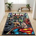 DC Comics Justice League Of America Jla Teppich, Teppiche - Outdoor Teppich, Teppich Wohnzimmer, Küchenteppich, Kinderzimmer, Modern