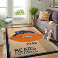 Team-Logo-Sport im Retro-Stil der Chicago Bears im Nfl-Bereich Teppich, Teppiche - Outdoor Teppich, Teppich Wohnzimmer, Küchenteppich, Kinderzimmer, Modern