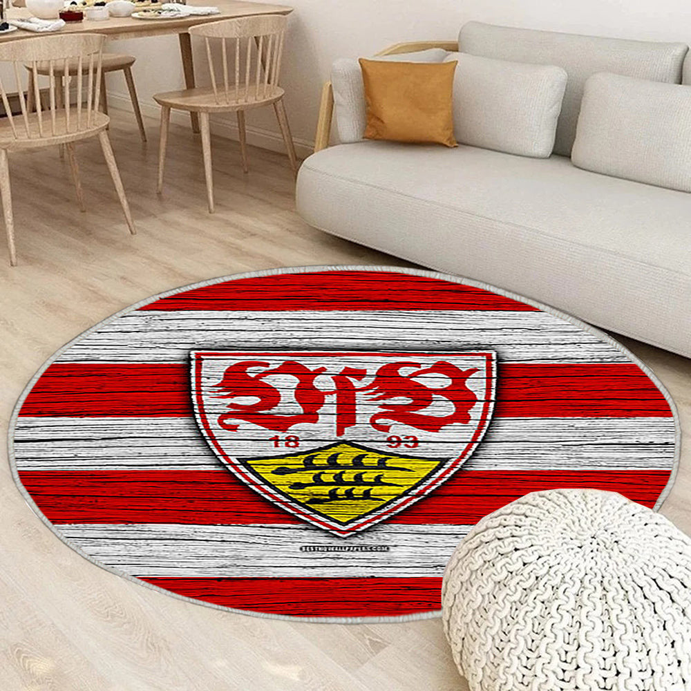Stuttgarter Bundesliga Teppich Rund, Teppiche - Deutschland Outdoor Teppich Rund, Fußball Teppich Wohnzimmer, Carpet, Rug