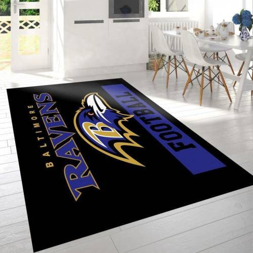 Baltimore Ravens NFL 8 Teppich, Teppiche - Outdoor Teppich, Teppich Wohnzimmer, Küchenteppich, Kinderzimmer, Modern