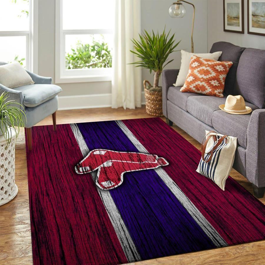 Boston Red Sox Bereich Mlb Baseball Team Logo008 Teppich, Teppiche - Outdoor Teppich, Teppich Wohnzimmer, Küchenteppich, Kinderzimmer, Modern