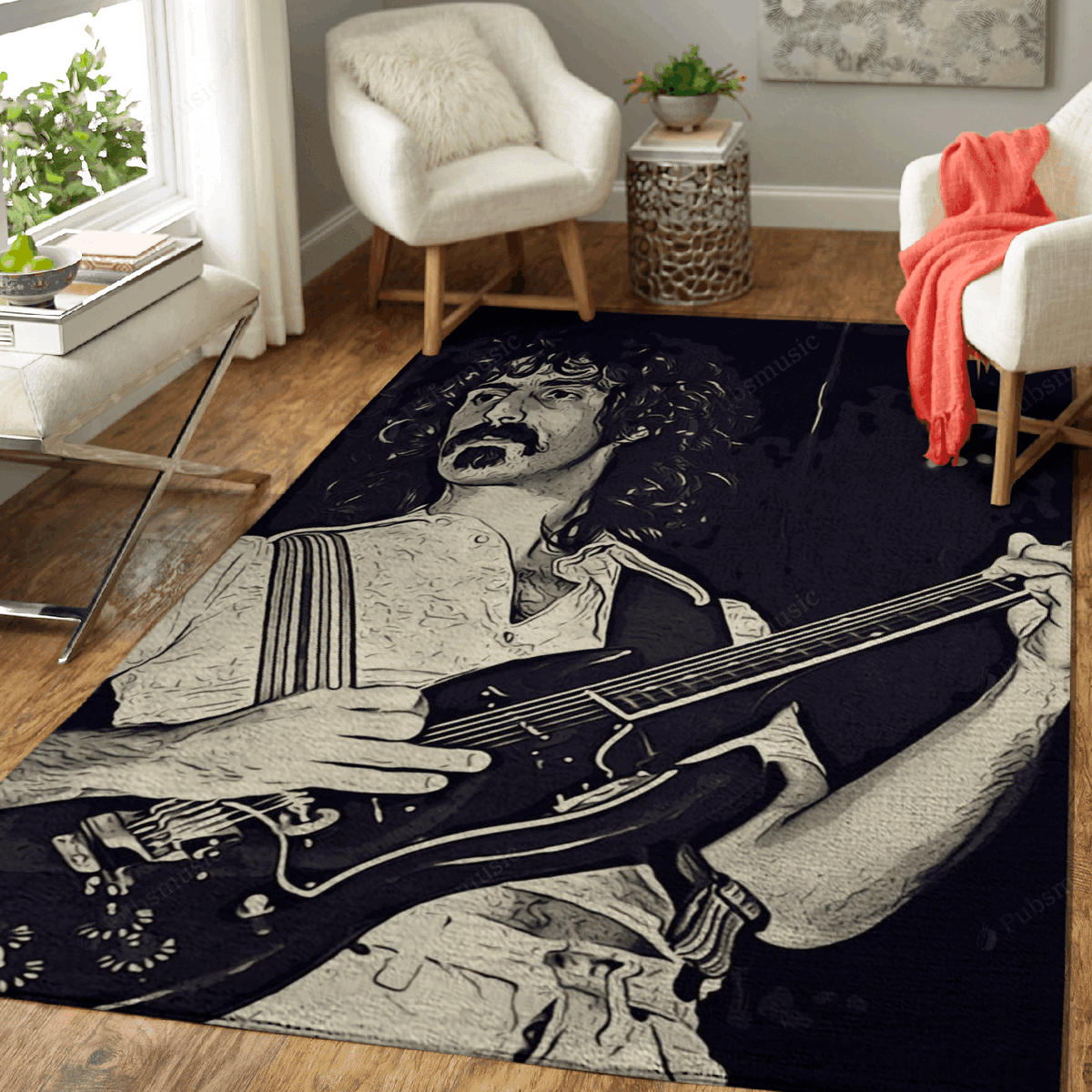 Frank Zappa 6 Musiker für Fans Teppich, Teppiche - Outdoor Teppich, Teppich Wohnzimmer, Küchenteppich, Kinderzimmer, Modern