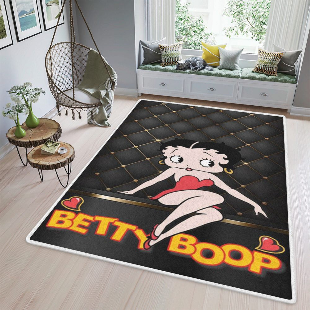 Lustige Betty Boop Teppich, Teppiche - Outdoor Teppich, Teppich Wohnzimmer, Küchenteppich, Kinderzimmer, Modern