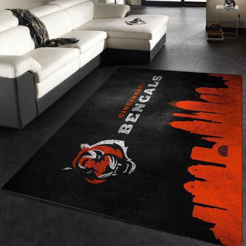 Cincinnati Bengals Banner NFL 27 Teppich, Teppiche - Outdoor Teppich, Teppich Wohnzimmer, Küchenteppich, Kinderzimmer, Modern