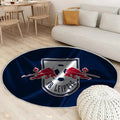 Fußball Teppich Rund, Teppiche - RB Leipzig Outdoor Teppich Rund, Teppich Wohnzimmer, Carpet, Rug