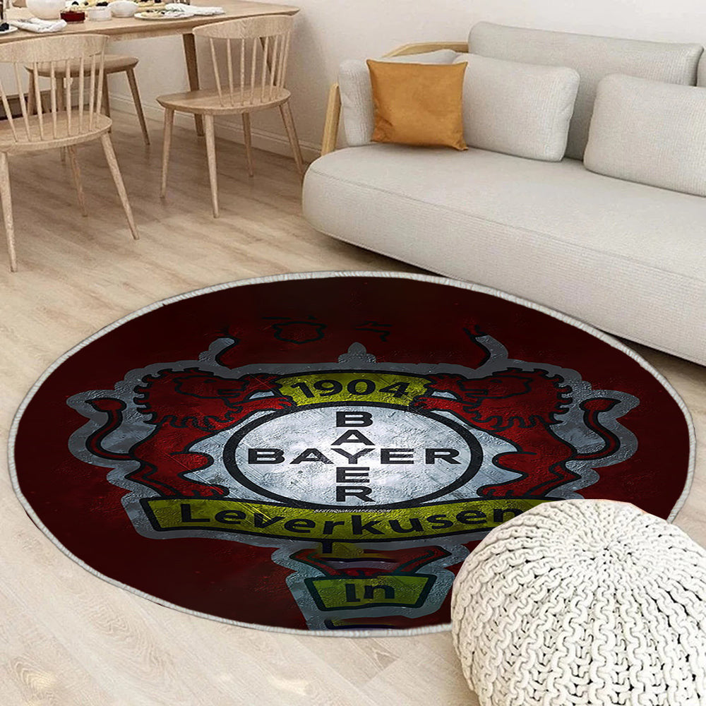Bayer 04 Leverkusen 1 Teppich Rund, Teppiche - Outdoor Teppich Rund, Teppich Wohnzimmer, Carpet, Rug