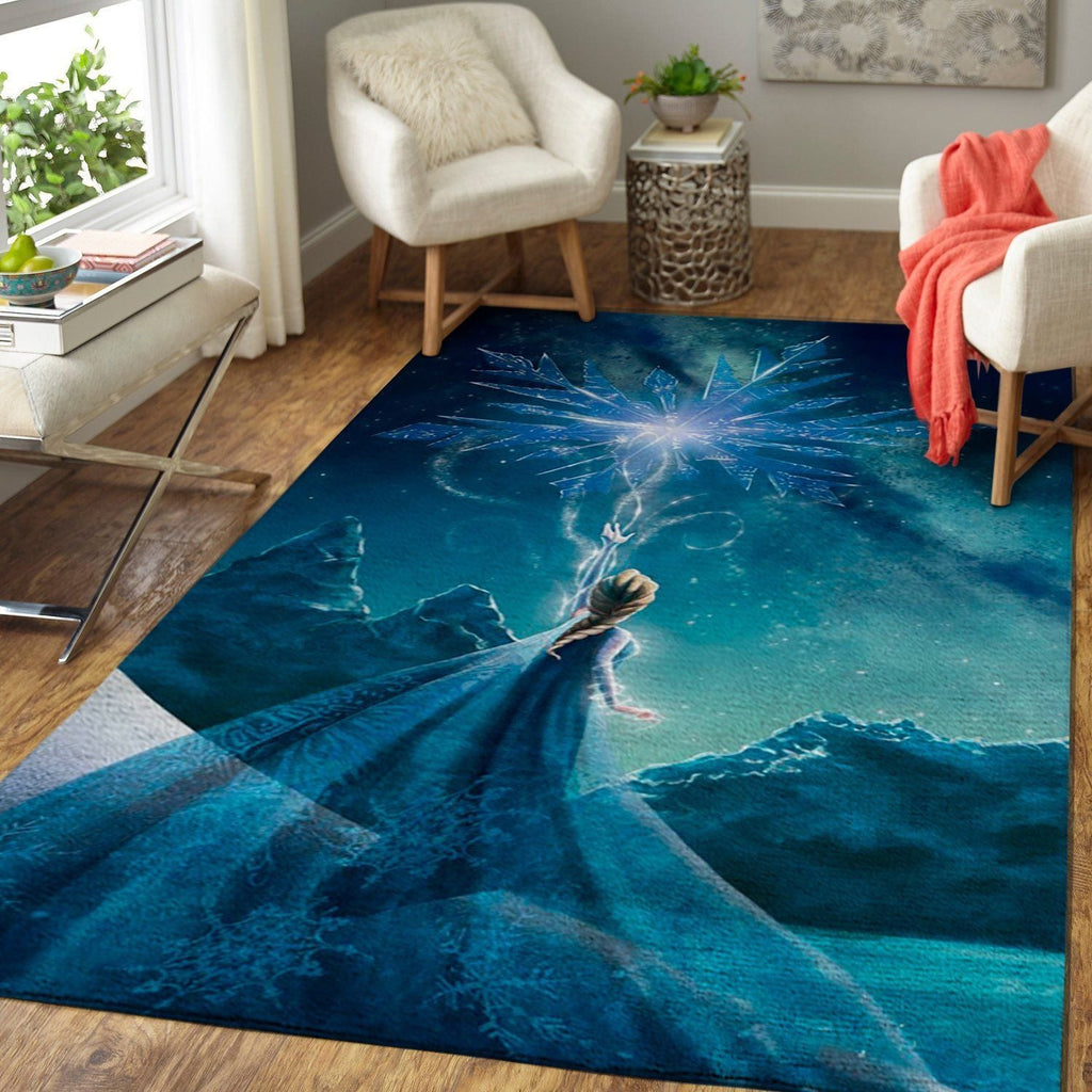 Frozen Elsa Area Disney Princess Film Teppich, Teppiche - Outdoor Teppich, Teppich Wohnzimmer, Küchenteppich, Kinderzimmer, Modern