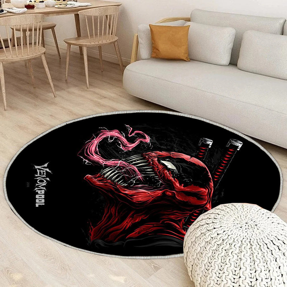 Giftpool Teppich Rund, Teppiche - Outdoor Teppich Rund, Teppich Wohnzimmer, Carpet, Rug