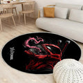 Giftpool Teppich Rund, Teppiche - Outdoor Teppich Rund, Teppich Wohnzimmer, Carpet, Rug