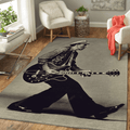 Chuck Berry und Gitarrenmusiker für Fans Teppich, Teppiche - Outdoor Teppich, Teppich Wohnzimmer, Küchenteppich, Kinderzimmer, Modern