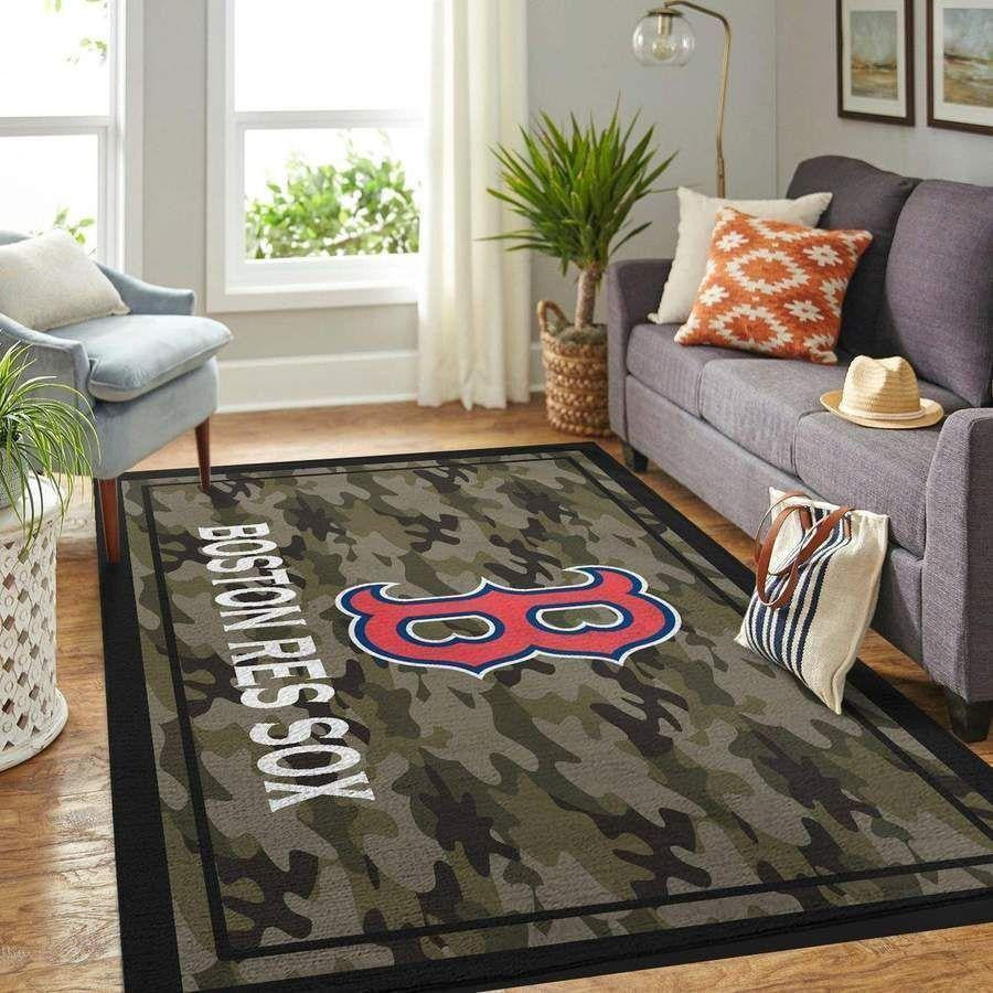 Boston Red Sox Bereich Mlb Baseball Team Logo009 Teppich, Teppiche - Outdoor Teppich, Teppich Wohnzimmer, Küchenteppich, Kinderzimmer, Modern
