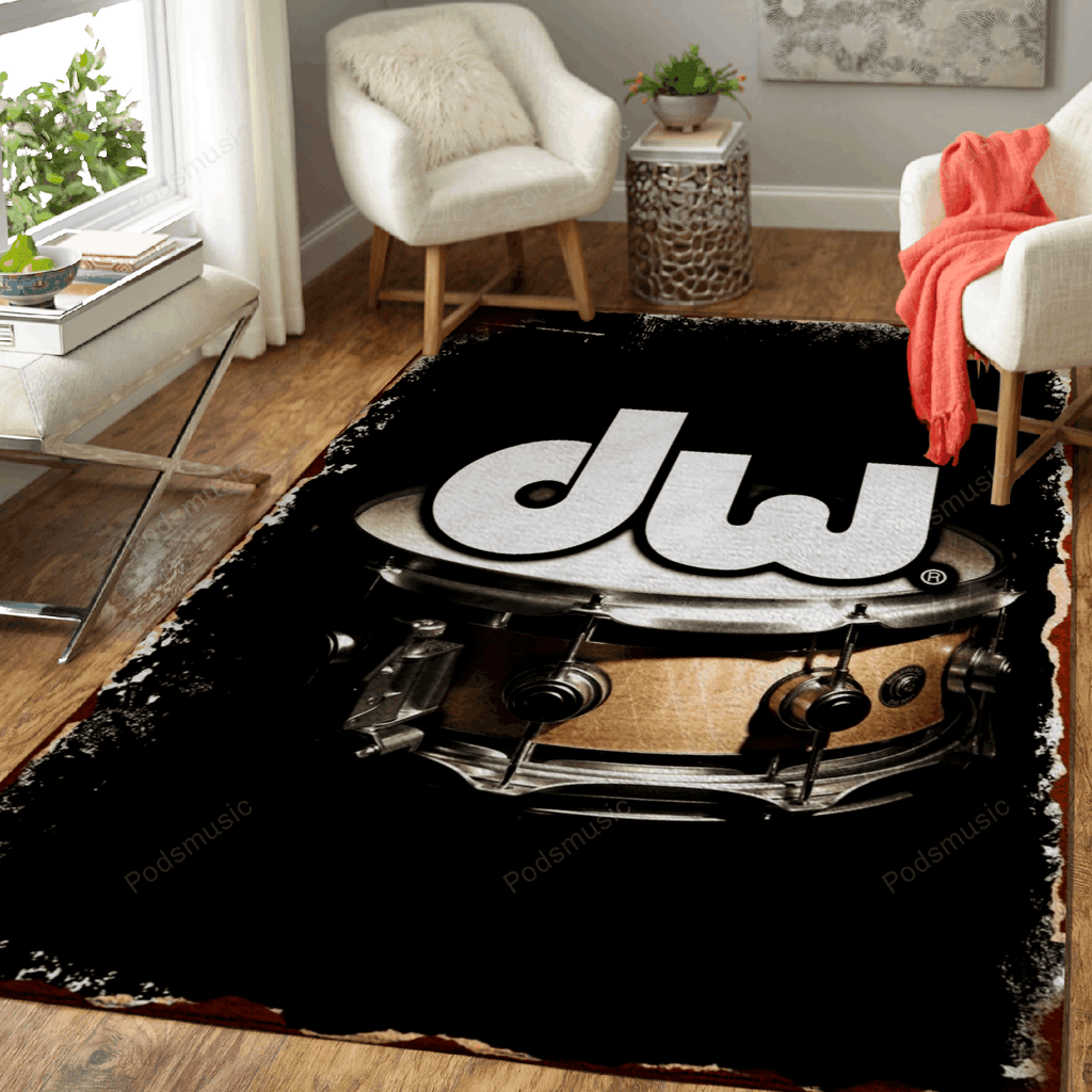Dw Drum Drumswork Musik für Fans Teppich, Teppiche - Outdoor Teppich, Teppich Wohnzimmer, Küchenteppich, Kinderzimmer, Modern
