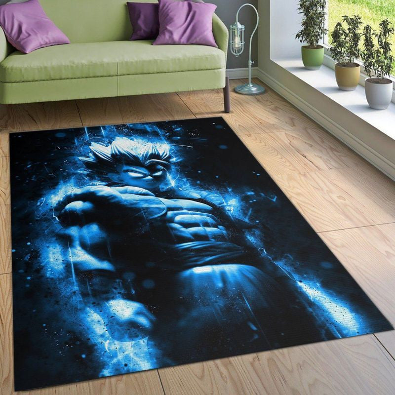 Gogeta Super Saiyajin Blau Teppich, Teppiche - Outdoor Teppich, Teppich Wohnzimmer, Küchenteppich, Kinderzimmer, Modern