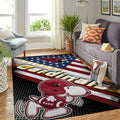 Arizona Cardinals Nfl Area American Flag Snoopy Team Logo Sport Teppich, Teppiche - Outdoor Teppich, Teppich Wohnzimmer, Küchenteppich, Kinderzimmer, Modern