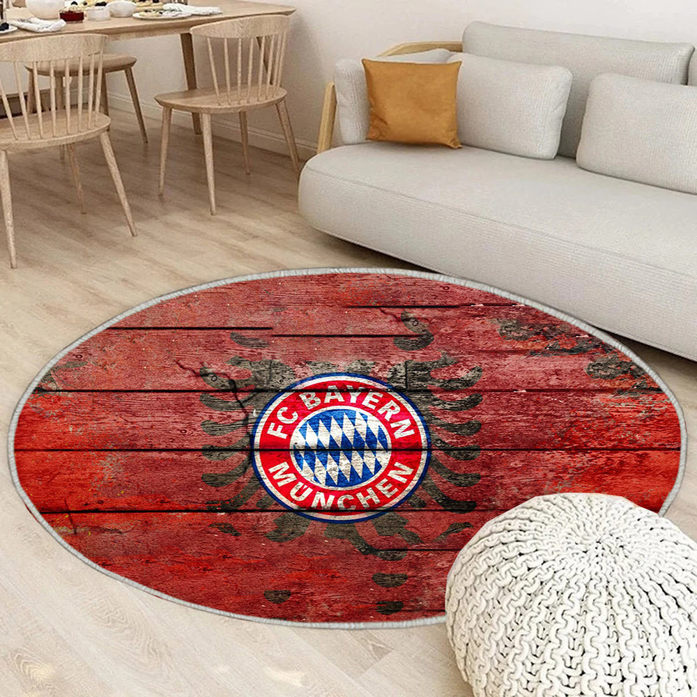 FC Bayer Teppich Rund, Teppiche - Outdoor Teppich Rund, Teppich Wohnzimmer, Carpet, Rug