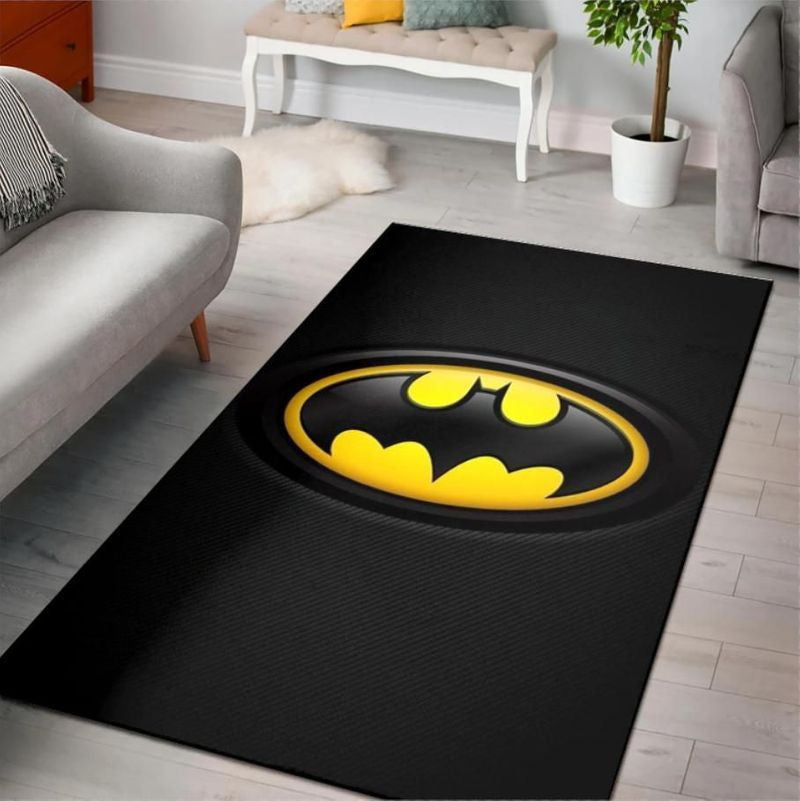 Batman-Logo Teppich, Teppiche - Outdoor Teppich, Teppich Wohnzimmer, Küchenteppich, Kinderzimmer, Modern