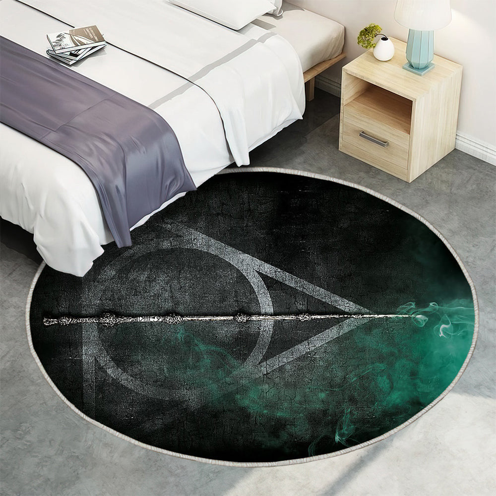 Harry Potter und die Heiligtümer des Todes Teppich Rund, Teppiche - Outdoor Teppich Rund, Teppich Wohnzimmer, Carpet, Rug