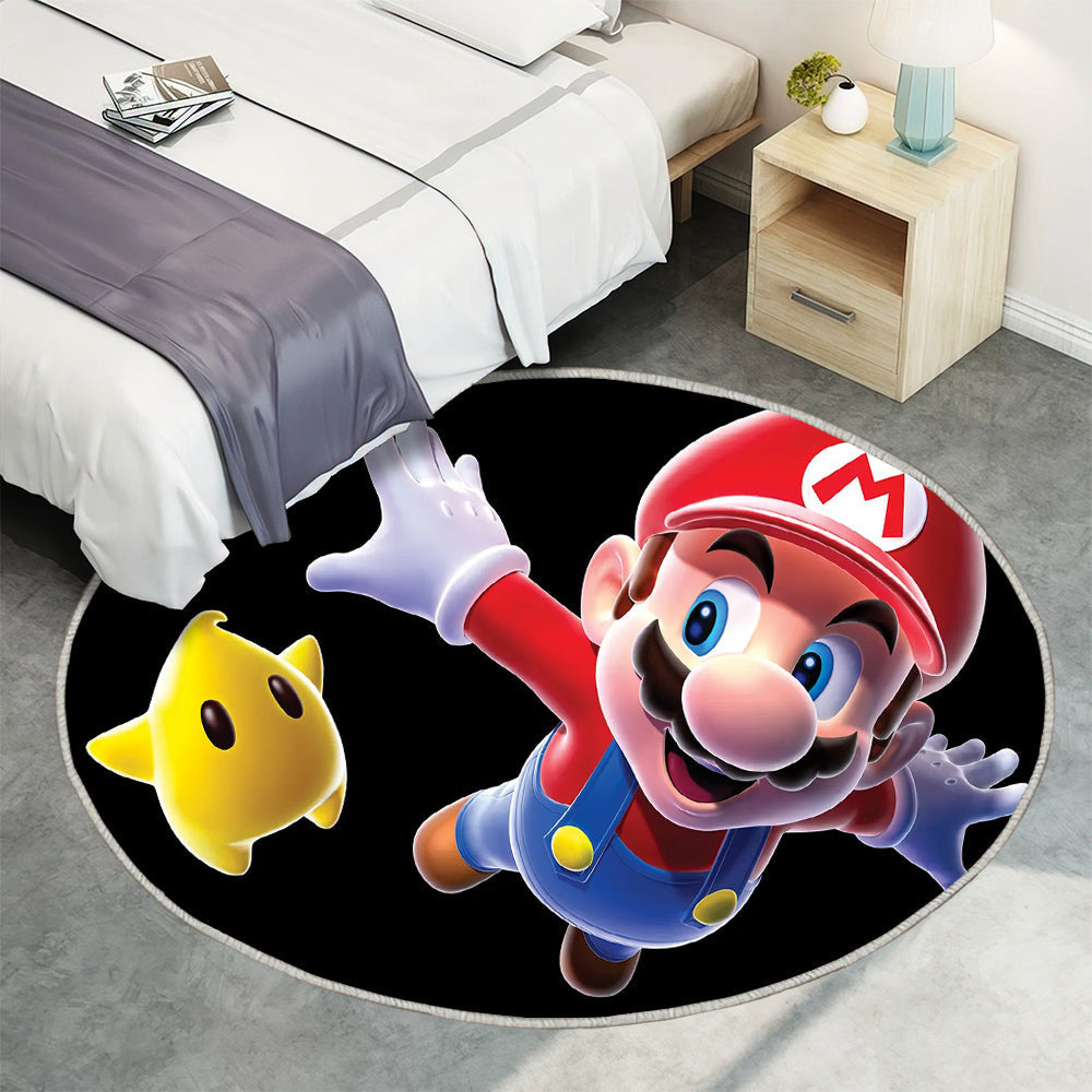 Nintendo Konsole Teppich Rund, Teppiche - Outdoor Teppich Rund, Teppich Wohnzimmer, Carpet, Rug