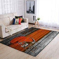 Cleveland Browns Nfl Team Logobereich Sport im Holzstil Teppich, Teppiche - Outdoor Teppich, Teppich Wohnzimmer, Küchenteppich, Kinderzimmer, Modern