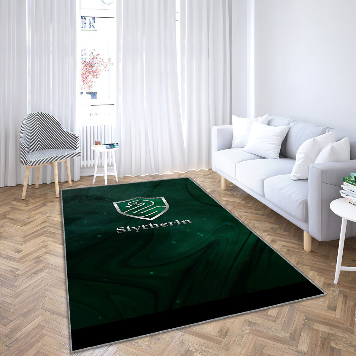 Slytherins Teppich, Teppiche - Harry Potter Outdoor Teppich, Teppich Wohnzimmer, Küchenteppich, Kinderzimmer, Modern