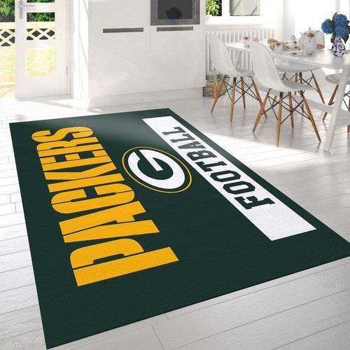 Green Bay Packers Football Nfl Logo-Bereich für Geschenk Schlafzimmer Us G Teppich, Teppiche - Outdoor Teppich, Teppich Wohnzimmer, Küchenteppich, Kinderzimmer, Modern