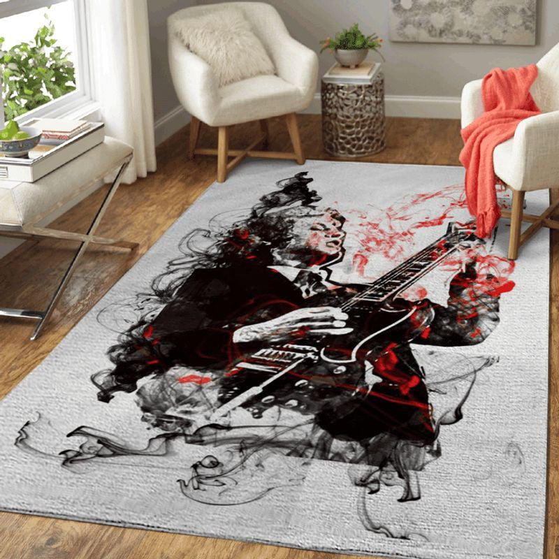 AC DC Legende Rockband Musik Angus Young Teppich, Teppiche - Outdoor Teppich, Teppich Wohnzimmer, Küchenteppich, Kinderzimmer, Modern